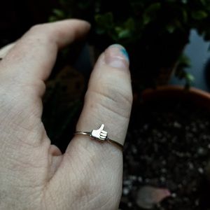 VERAMEAT Thumb Up Emoji Ring Sterling Silver Sz 8